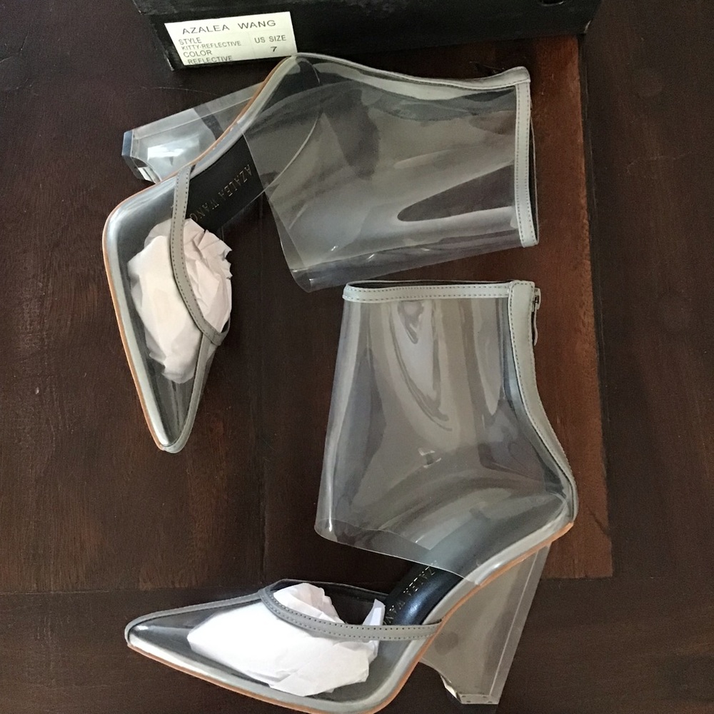 Azalea Wang “Kitty Reflective” Cutout Bootie 7